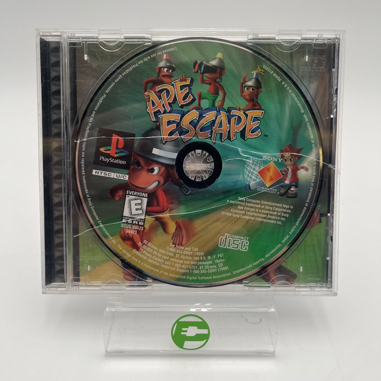 Ape Escape (Sony PlayStation 1 PS1, 1999) No Manual
