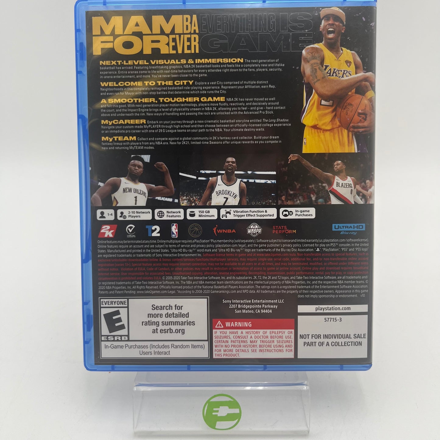 NBA 2K21 [Mamba Forever Edition] (Sony PlayStation 5 PS5, 2020)