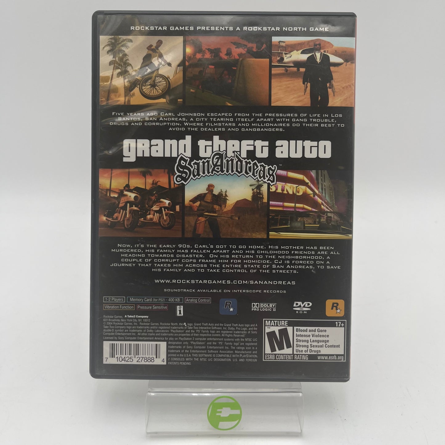 Grand Theft Auto San Andreas (Sony PlayStation 2 PS2, 2004)