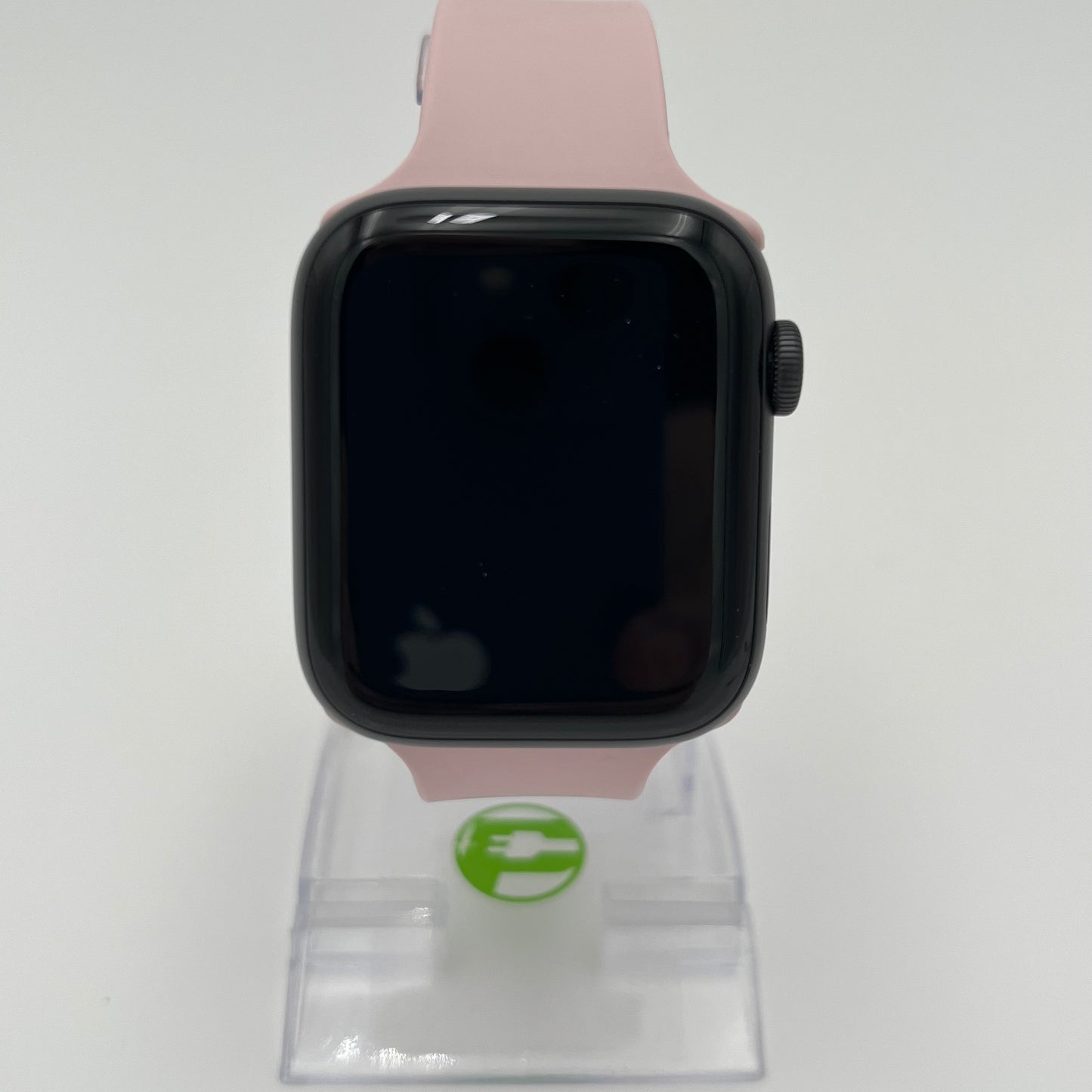 Unlocked Apple Watch SE 1st Gen 44MM Space Gray Aluminum Pink Band MKRR3LLA/A