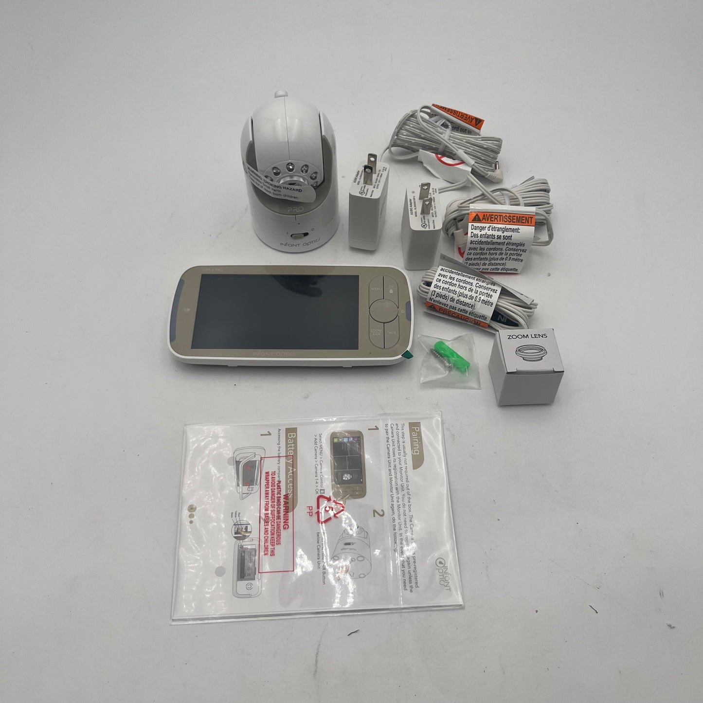New Infant Optics DXR-8 Pro Video Baby Monitor ZDIX-TS-PP