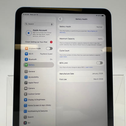 WiFi Only Apple iPad 11" (A16) 128GB Blue
