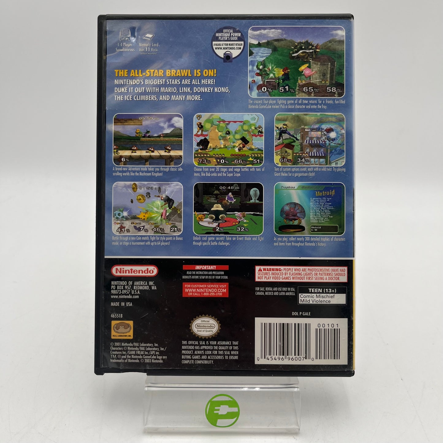 Super Smash Bros. Melee [Player's Choice] (Nintendo GameCube, 2001)