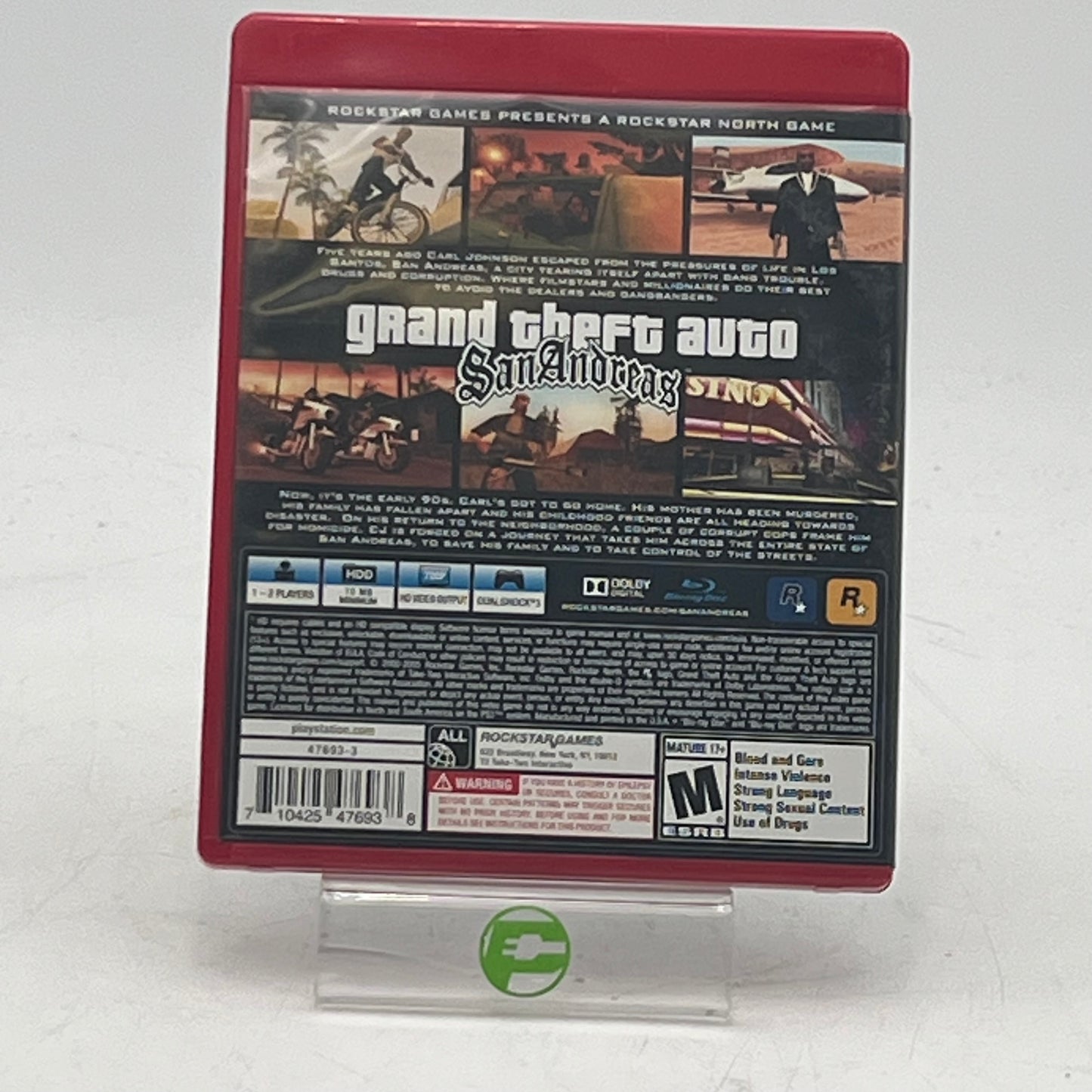 Grand Theft Auto San Andreas [Greatest Hits] (Playstation 3, 2004)