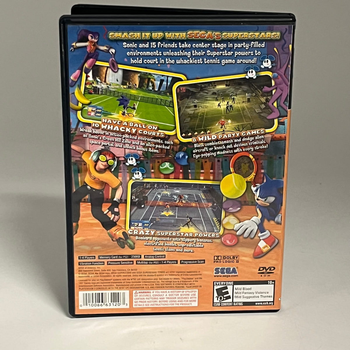 Sega Superstars Tennis (Sony PlayStation 2 PS2, 2005)