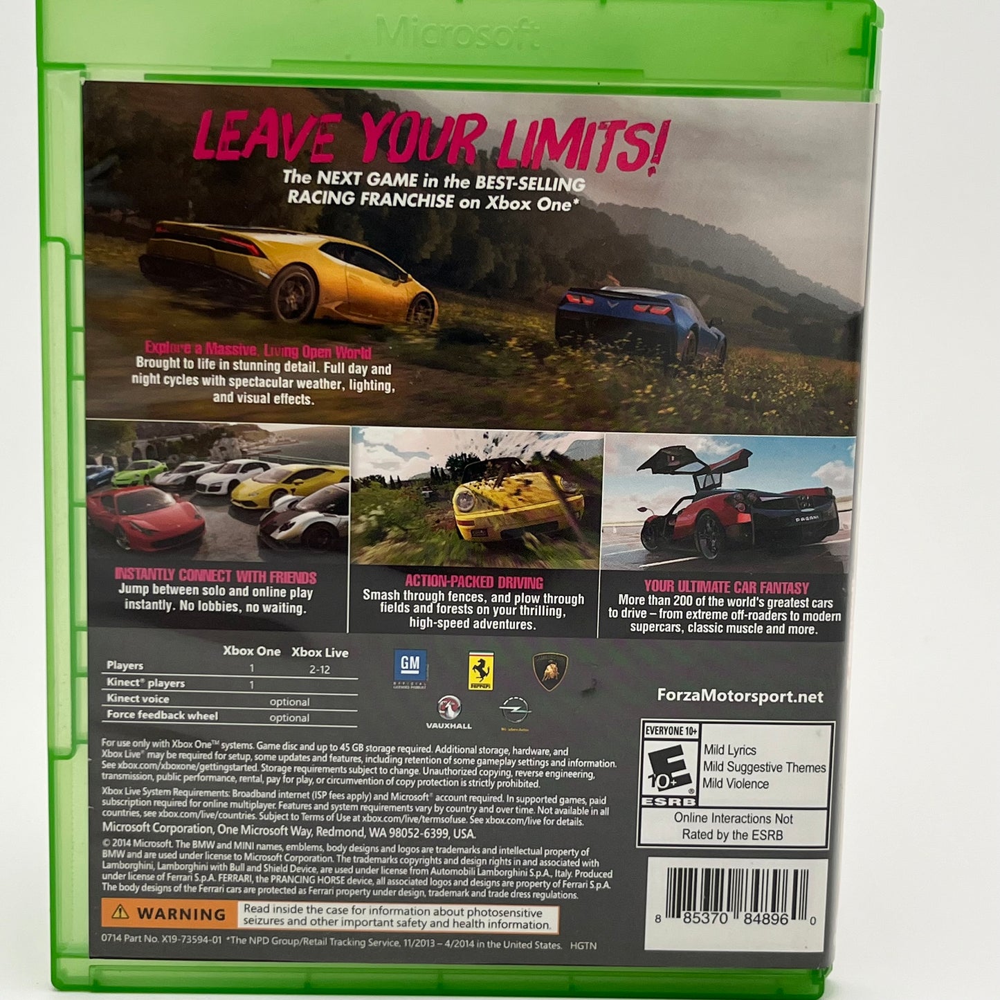 Forza Horizon 2 (Microsoft Xbox One, 2014)