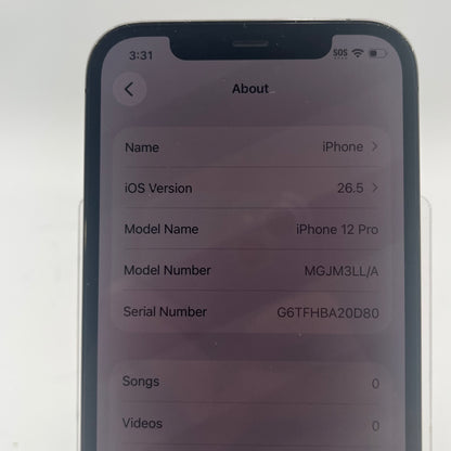 Factory Unlocked Apple iPhone 12 Pro 128GB Graphite MGJM3LL/A