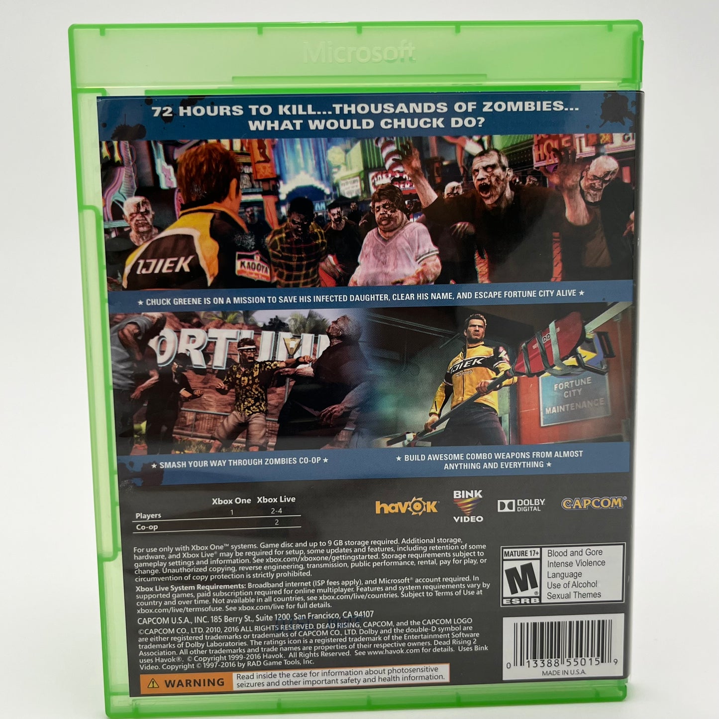 Dead Rising 2 (Microsoft Xbox One, 2016)