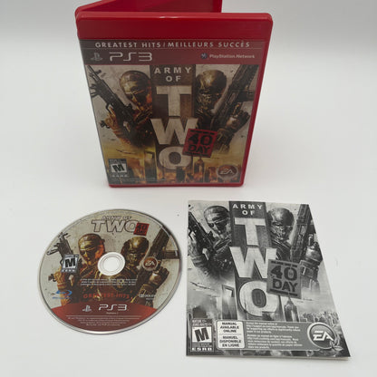 Army of Two: The 40th Day [Greatest Hits] (Sony PlayStation 3 PS3, 2010)