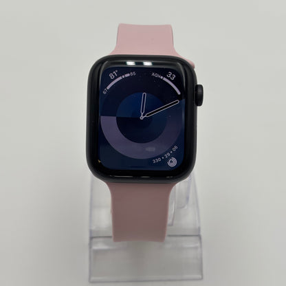 Unlocked Apple Watch SE 1st Gen 44MM Space Gray Aluminum Pink Band MKRR3LLA/A