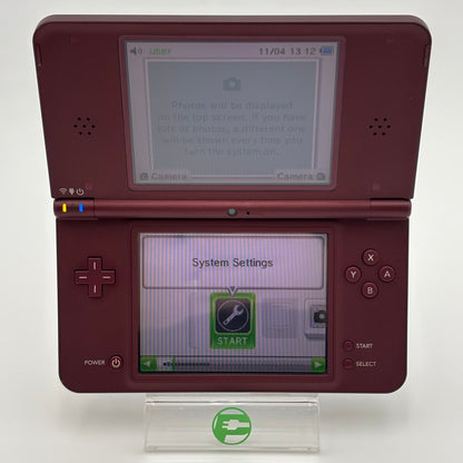 Nintendo DSi XL Handheld Game Console UTL-001 Burgundy