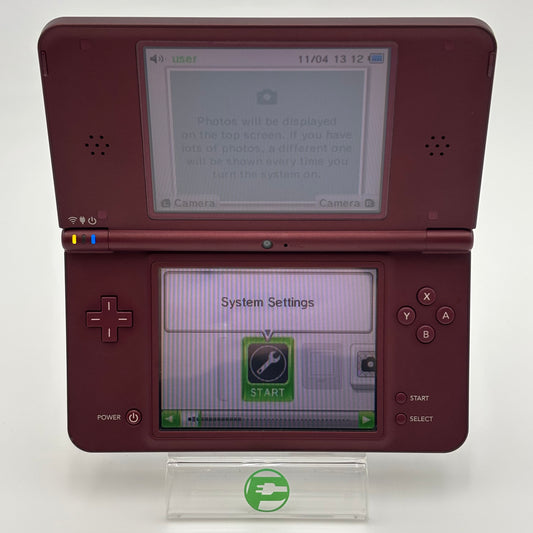 Nintendo DSi XL Handheld Game Console UTL-001 Burgundy