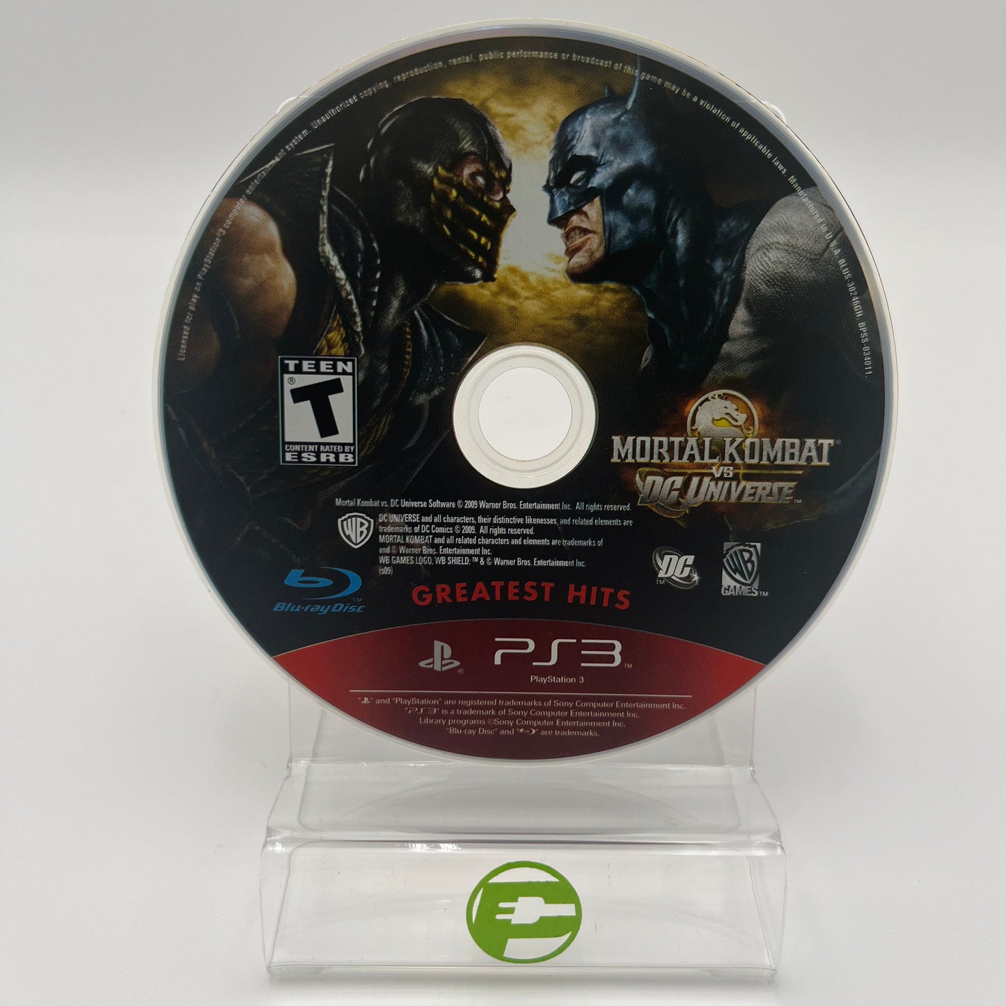 Mortal Kombat vs. DC Universe [Greatest Hits] (Sony PlayStation 3 PS3, 2009)