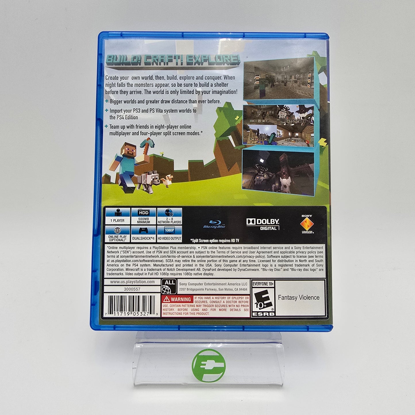 Minecraft: Playstation 4 Edition (Sony PlayStation 4 PS4, 2014)