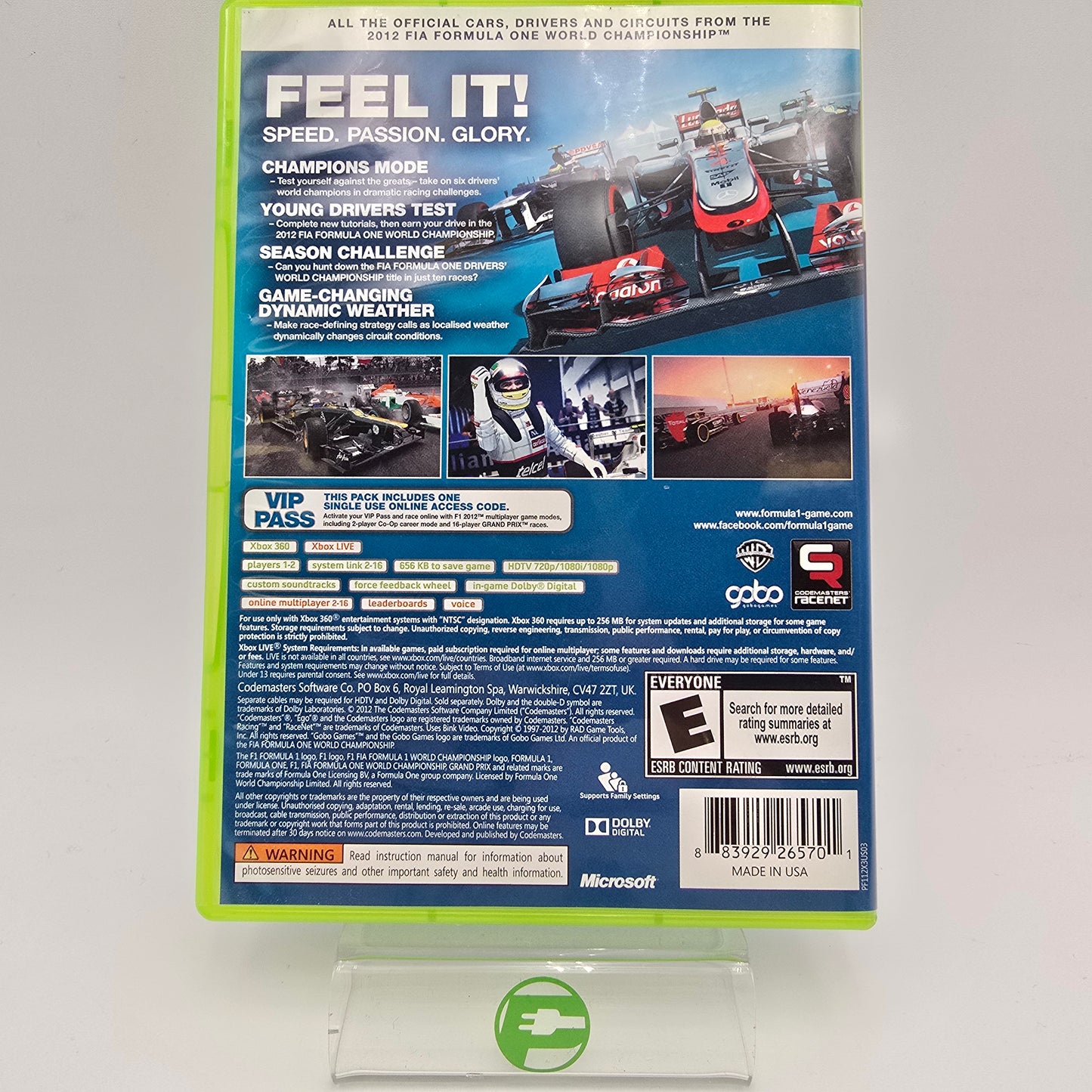 F1 2012 (Microsoft Xbox 360, 2012)