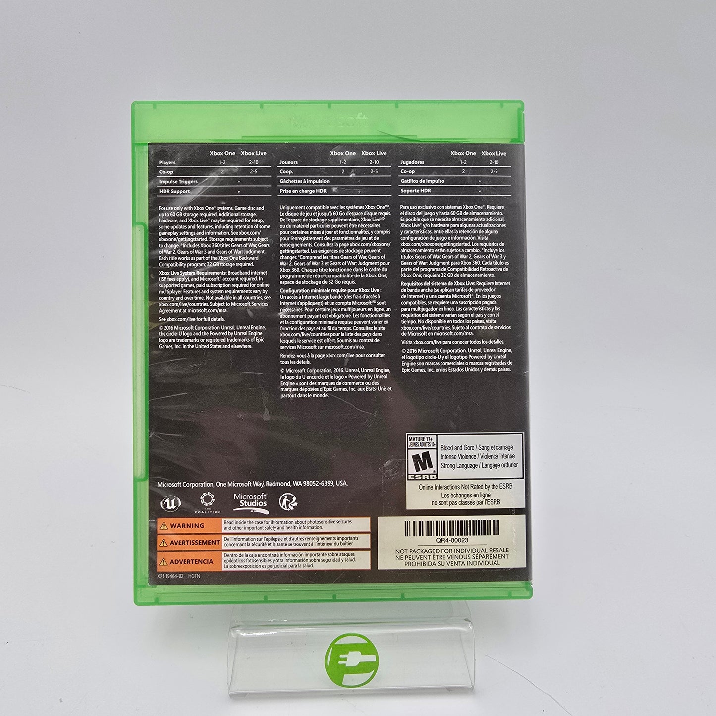 Gears of War 4 (Microsoft Xbox One, 2016)